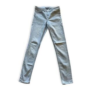 H& M Divident Light Blue Denim Skinny Womens Jeans, 4